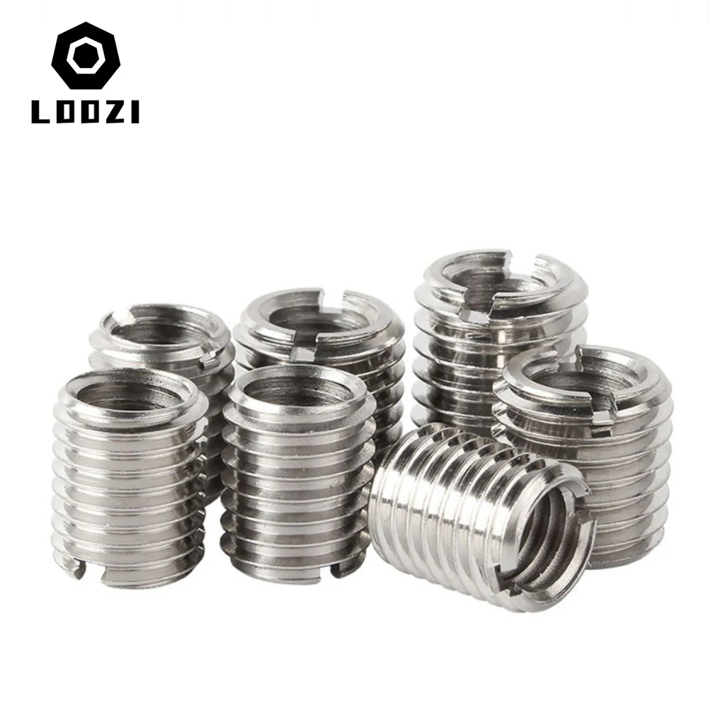 304 Stainless Steel Slotted Inside Outside Thread Adapter Screw M2-12Wire Thread Insert Sleeve Conversion Nut Coupler Convey1244