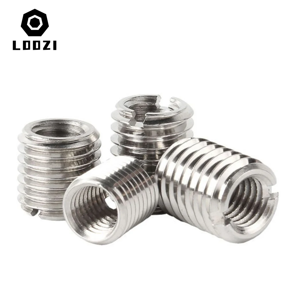 304 Stainless Steel Slotted Inside Outside Thread Adapter Screw M2-12Wire Thread Insert Sleeve Conversion Nut Coupler Convey1244
