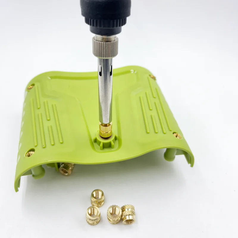 Hot Melt Nut Implant Machine Copper Nut M2 M3 M4 M5 M6 M8  Heat Melt Insert Nuts Soldering Iron Tip for 3d Printing Plastic Kit