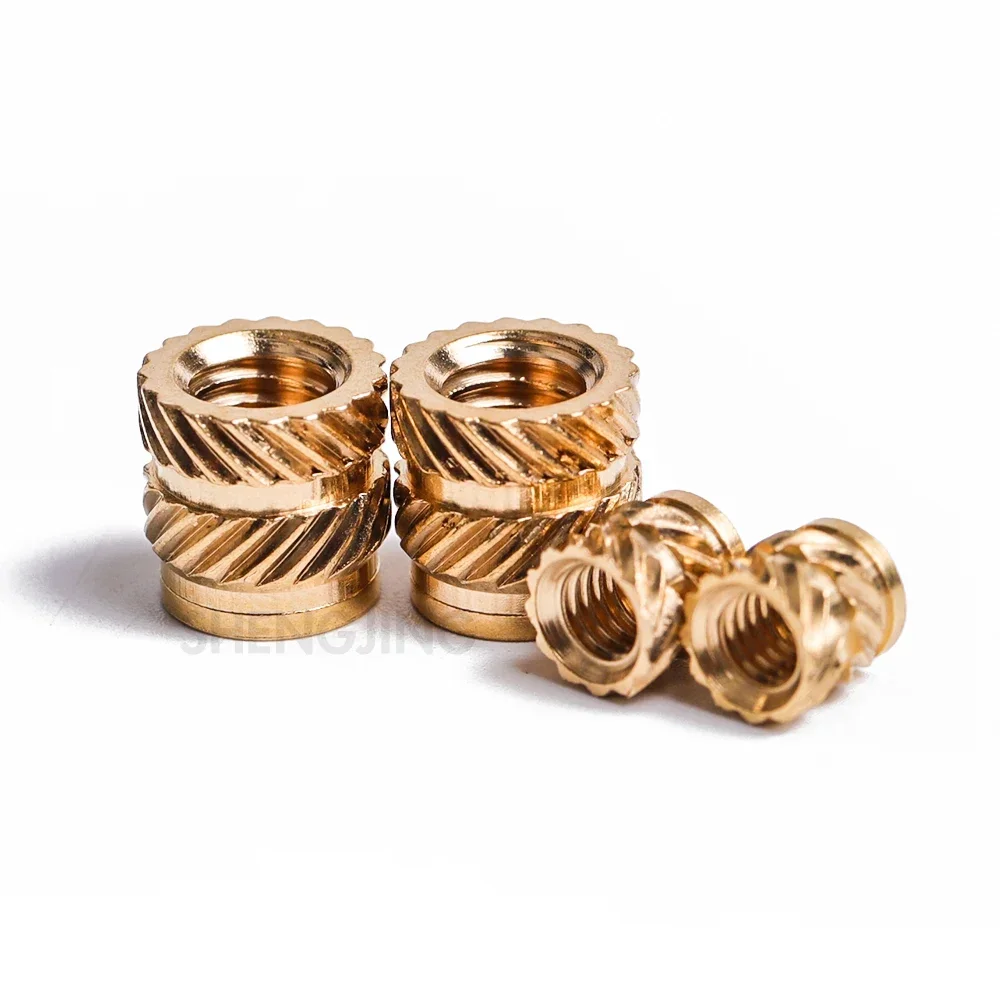 15 TO 100 Hot Melt Thread Brass Inserts M1/M1.2/M1.4/M2/M2.5/M3/M4/M5/M6/M8 Copper Nut Embedment Embed Parts Insert 3D Nut