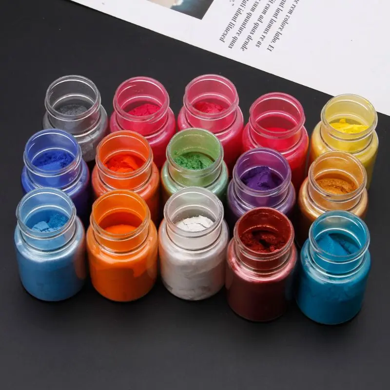 20 Colors Mica Powder Epoxy Resin Dye Pearl Pigment Natural Mica Mineral Powder L29K newest product