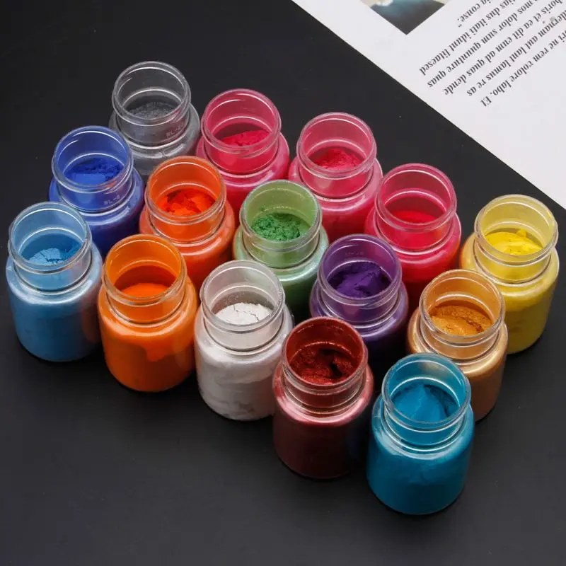 20 Colors Mica Powder Epoxy Resin Dye Pearl Pigment Natural Mica Mineral Powder L29K newest product