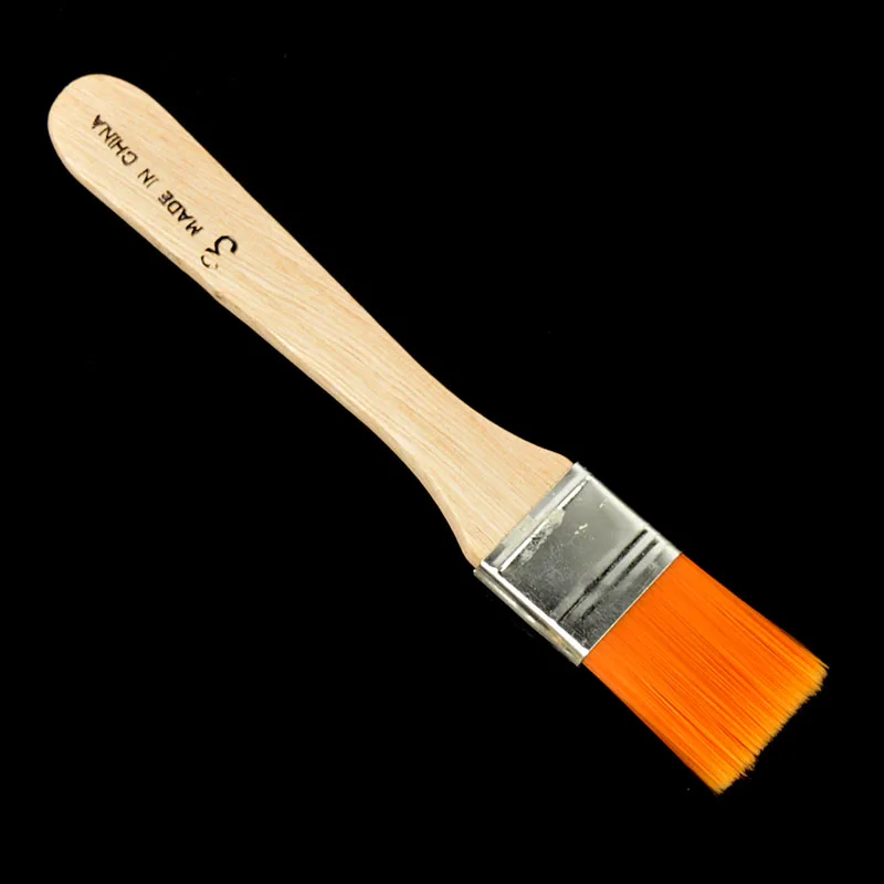 4Pcs Painting Brushes Wooden Handle Nylon Hair Acrylic Oil Painting Brush Kit for Artist Drawing Brush