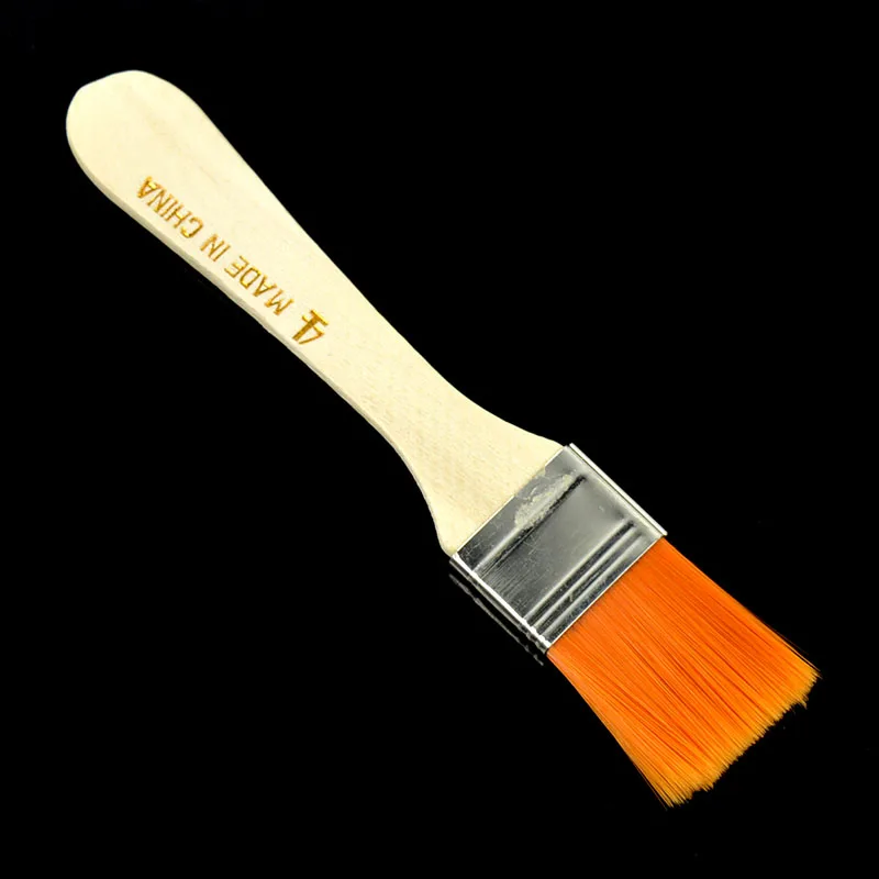 4Pcs Painting Brushes Wooden Handle Nylon Hair Acrylic Oil Painting Brush Kit for Artist Drawing Brush