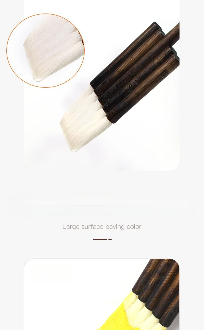 High Quality 1PC 2018F Goat Hair Bamboo Handle Art Supplies Watercolor Artist Brush