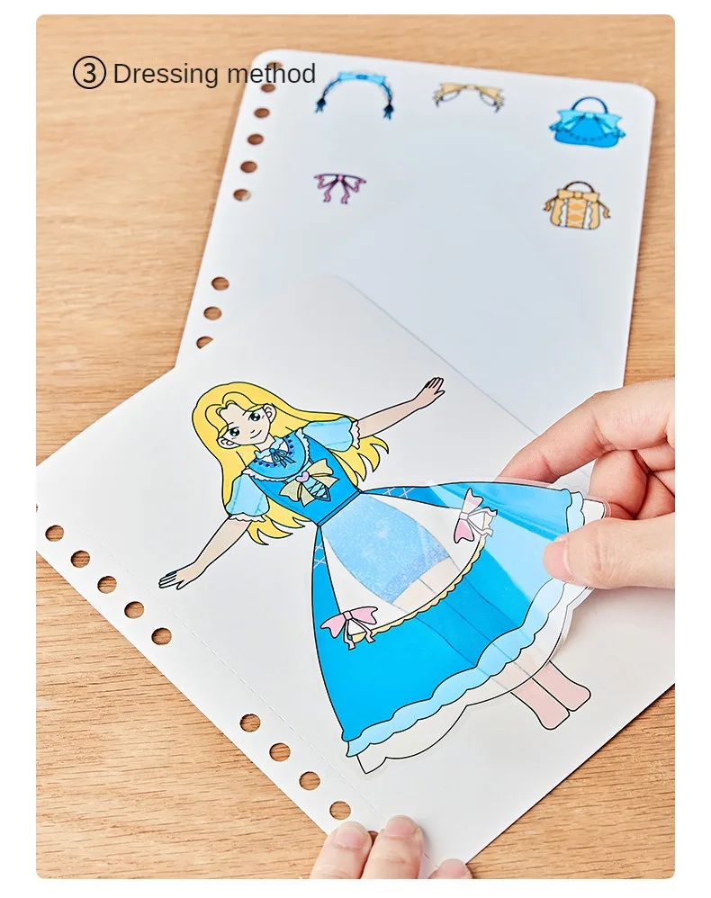 Children DIY Painting Sticker Craft Toys Kids Art Girls Poking Painting Princess Handmade Educational Magical Children Gifts