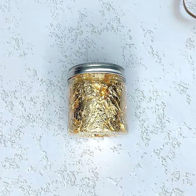 3g Imitation Gold Sliver Copper Foil Sequins Glitters Craft Leaf Flake Sheets Bulk  For Gilding DIY Nail Art Decor  Paper