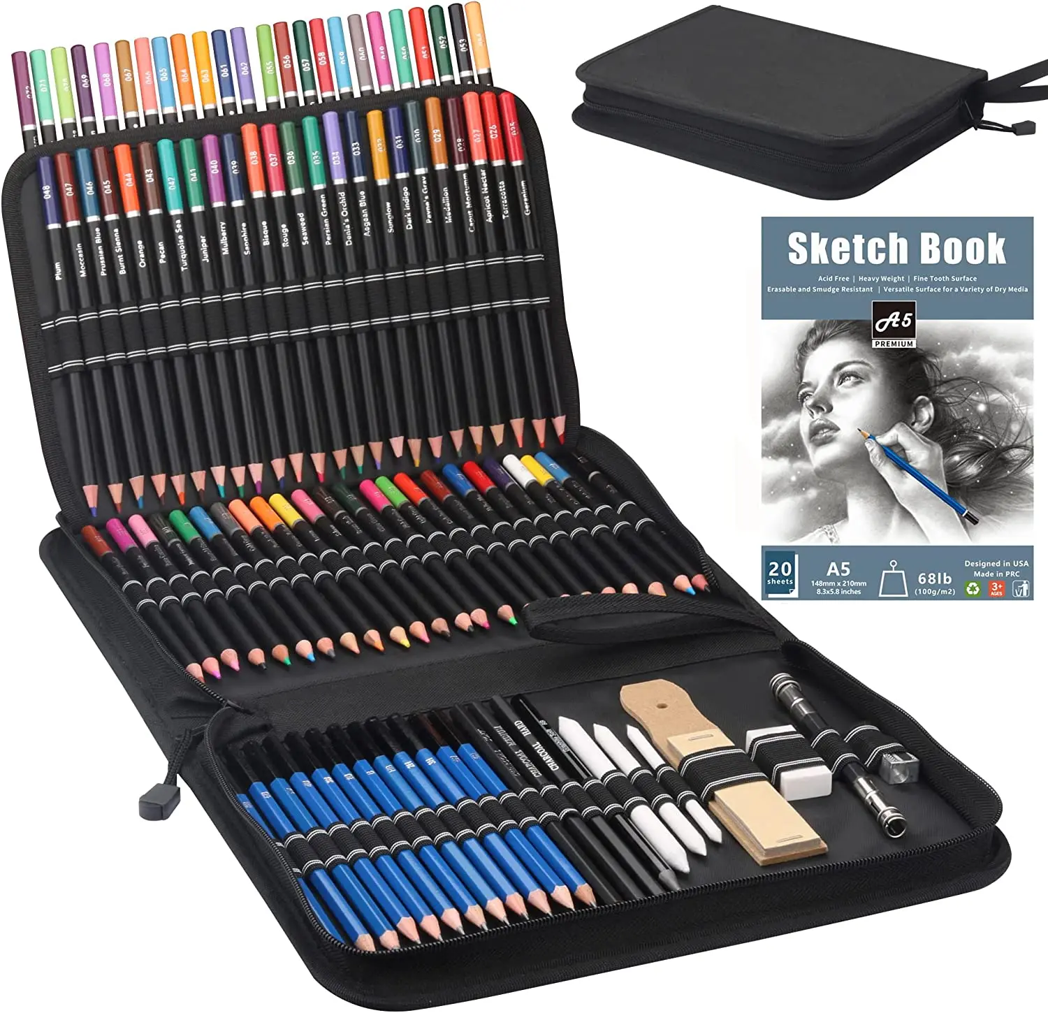 28/54/72/96/144 Pcs Drawing Sketching Coloring Set Drawing Pencils and Sketching Kit Art Tool Kit Professional Art Supplies Set