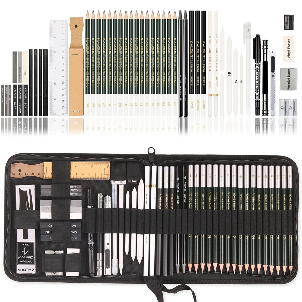 28/54/72/96/144 Pcs Drawing Sketching Coloring Set Drawing Pencils and Sketching Kit Art Tool Kit Professional Art Supplies Set