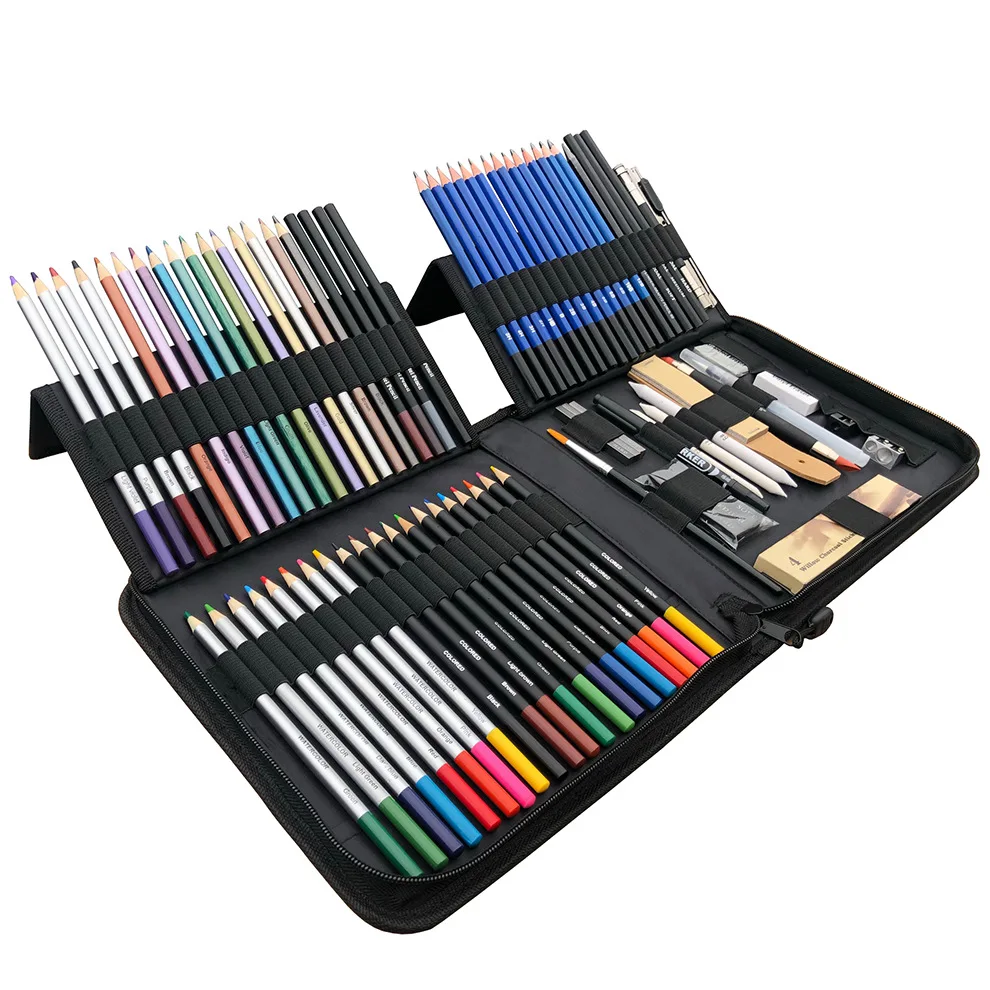 28/54/72/96/144 Pcs Drawing Sketching Coloring Set Drawing Pencils and Sketching Kit Art Tool Kit Professional Art Supplies Set