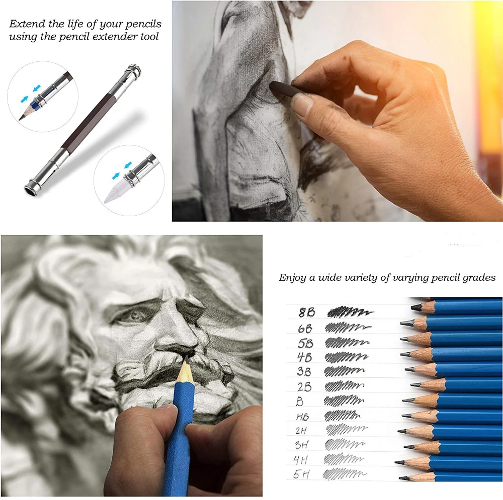 28/54/72/96/144 Pcs Drawing Sketching Coloring Set Drawing Pencils and Sketching Kit Art Tool Kit Professional Art Supplies Set