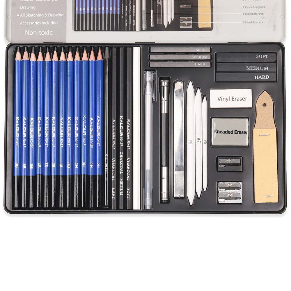 28/54/72/96/144 Pcs Drawing Sketching Coloring Set Drawing Pencils and Sketching Kit Art Tool Kit Professional Art Supplies Set