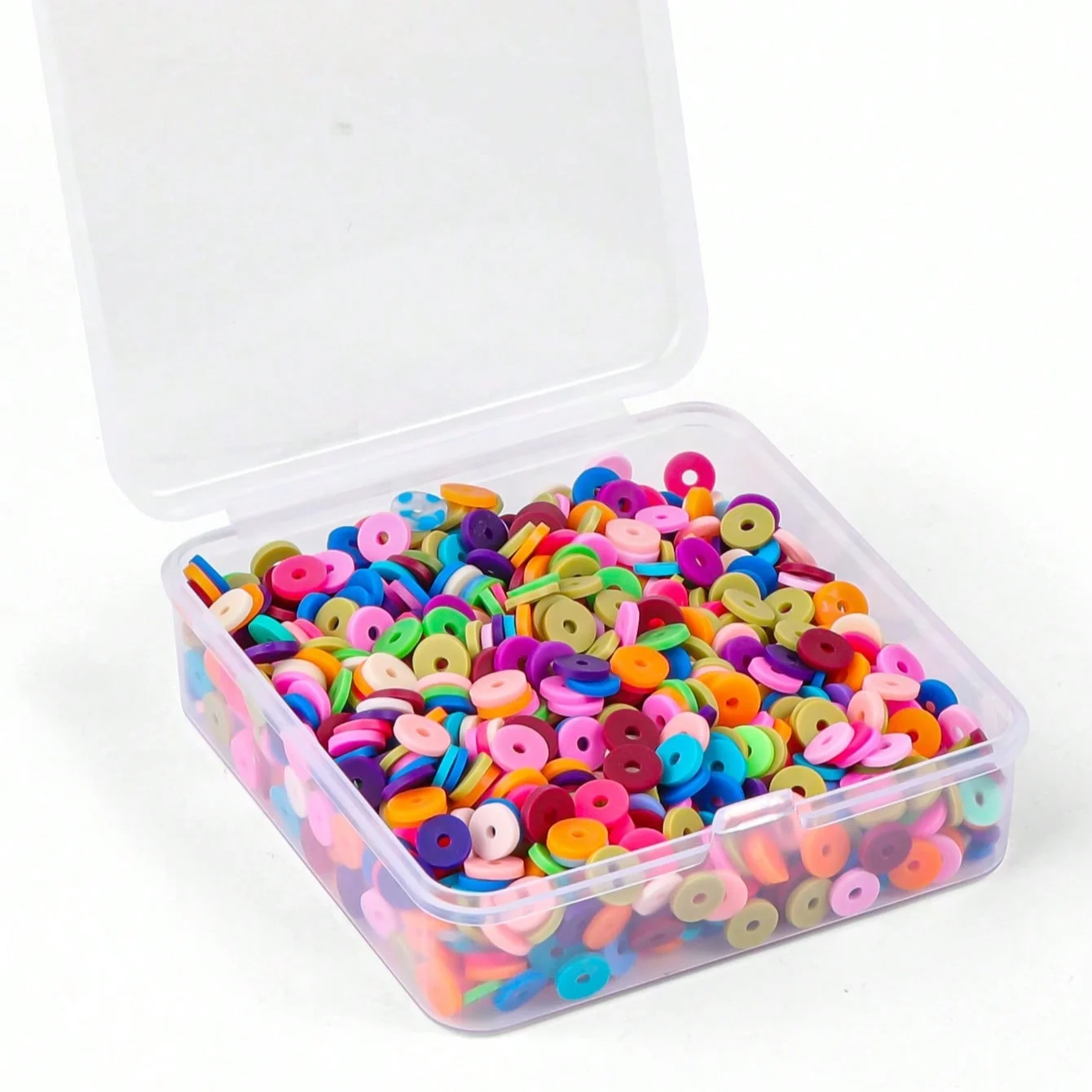 18000pcs 132 colors polymer clay beads bracelet making kit jewelry, polymer black stone beads DIY crafts