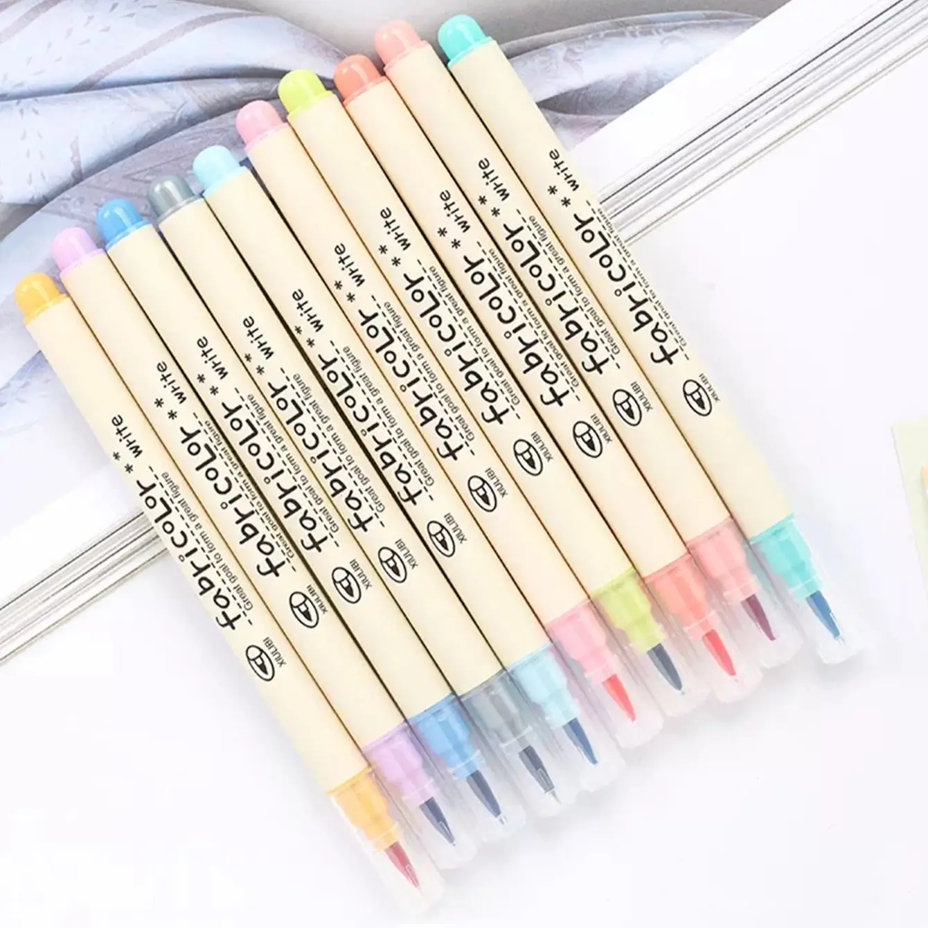 Bview Art 10 Colors Watercolor Brush Markers Calligraphy Pens Soft Brush Marker for coloring