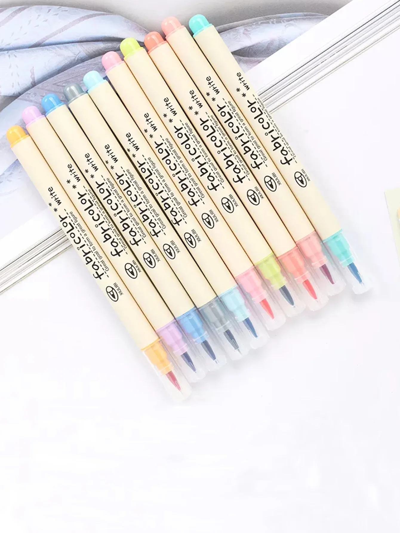 Bview Art 10 Colors Watercolor Brush Markers Calligraphy Pens Soft Brush Marker for coloring