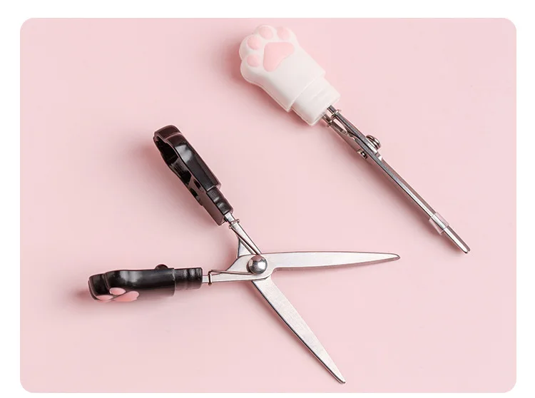 Kawaii Cat Claw Scissors Portable Cute Small Scissors Student Office Multi-functional Scissors Tiny Scissors Stationery