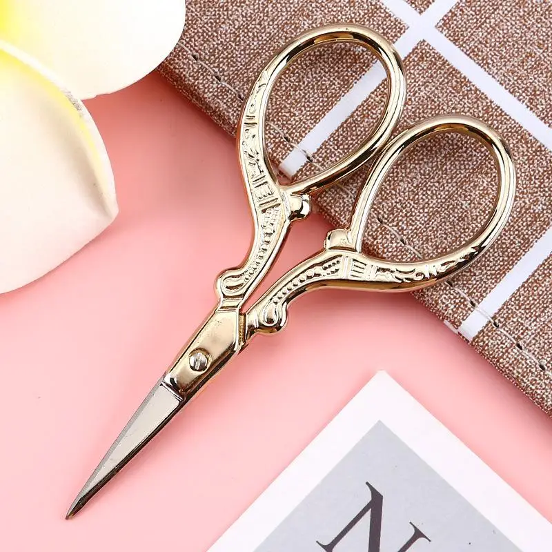 Print Flower Scissors Durable High Steel Vintage Tailor Scissors Craft Household For Fabric Scisso Rsembroidery Sewing Shears