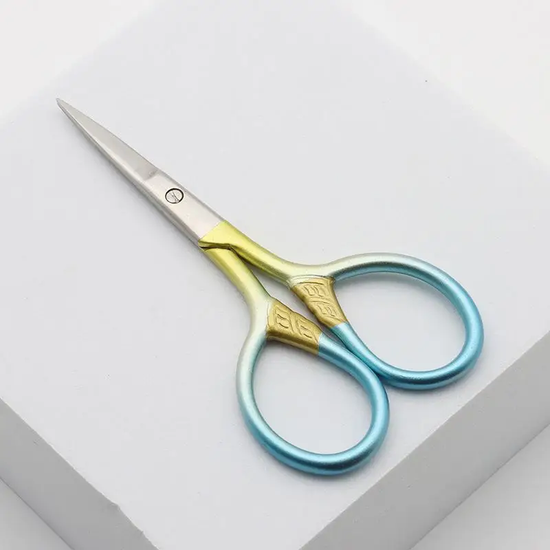 Print Flower Scissors Durable High Steel Vintage Tailor Scissors Craft Household For Fabric Scisso Rsembroidery Sewing Shears