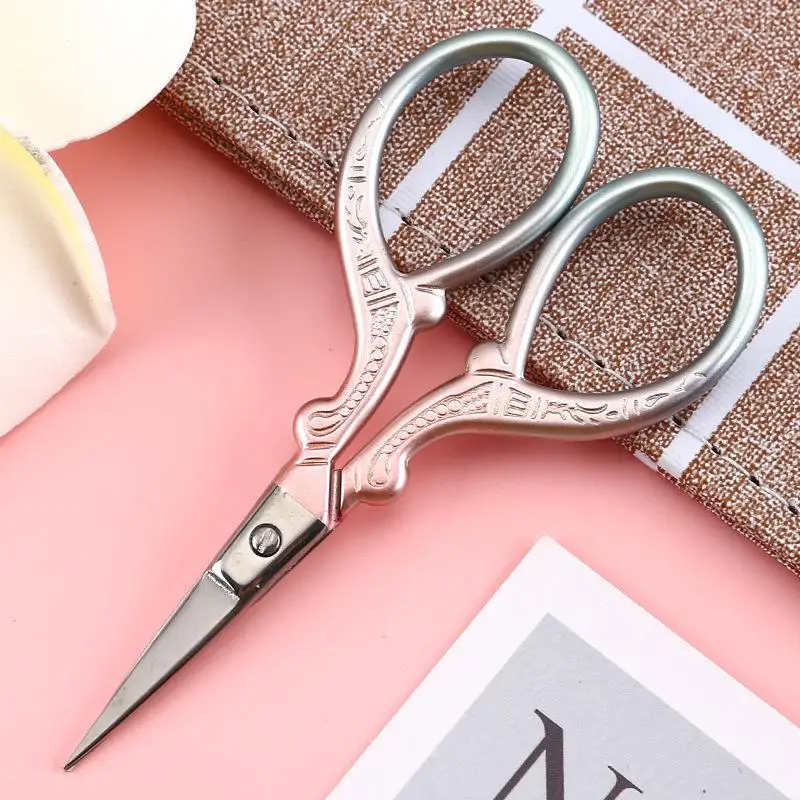 Print Flower Scissors Durable High Steel Vintage Tailor Scissors Craft Household For Fabric Scisso Rsembroidery Sewing Shears