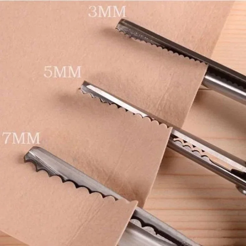 DIY Necessary Sewing Tools Tailor's Scissors 3/5/7mm Wave Lace Dressmaker's Shears Stainless Steel Hand Scissors