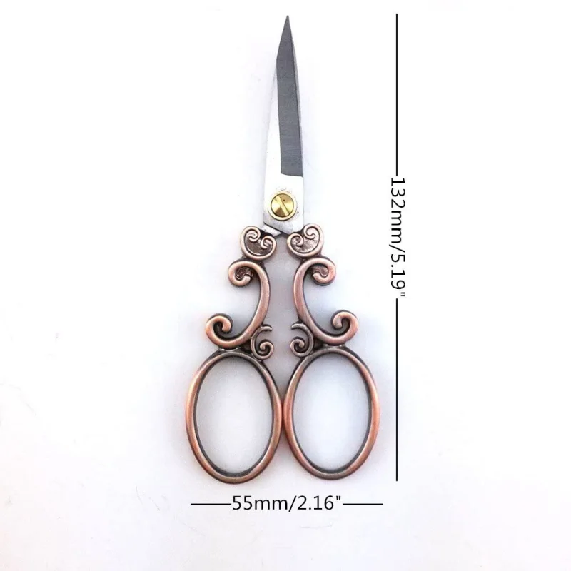 1pc Vintage European Style Needlework Embroidery Scissors DIY Handmade Classical Scissors Sewing Accessories