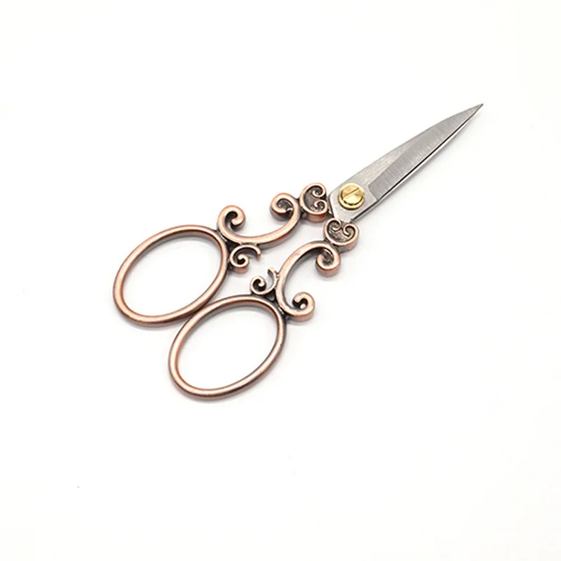 1pc Vintage European Style Needlework Embroidery Scissors DIY Handmade Classical Scissors Sewing Accessories