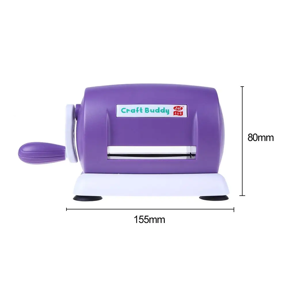 Plastic Dies Cutting Embossing Machine Portable DIY Manual Die Cutting Machine Purple Photo Decor for Card Making Scrapbooking