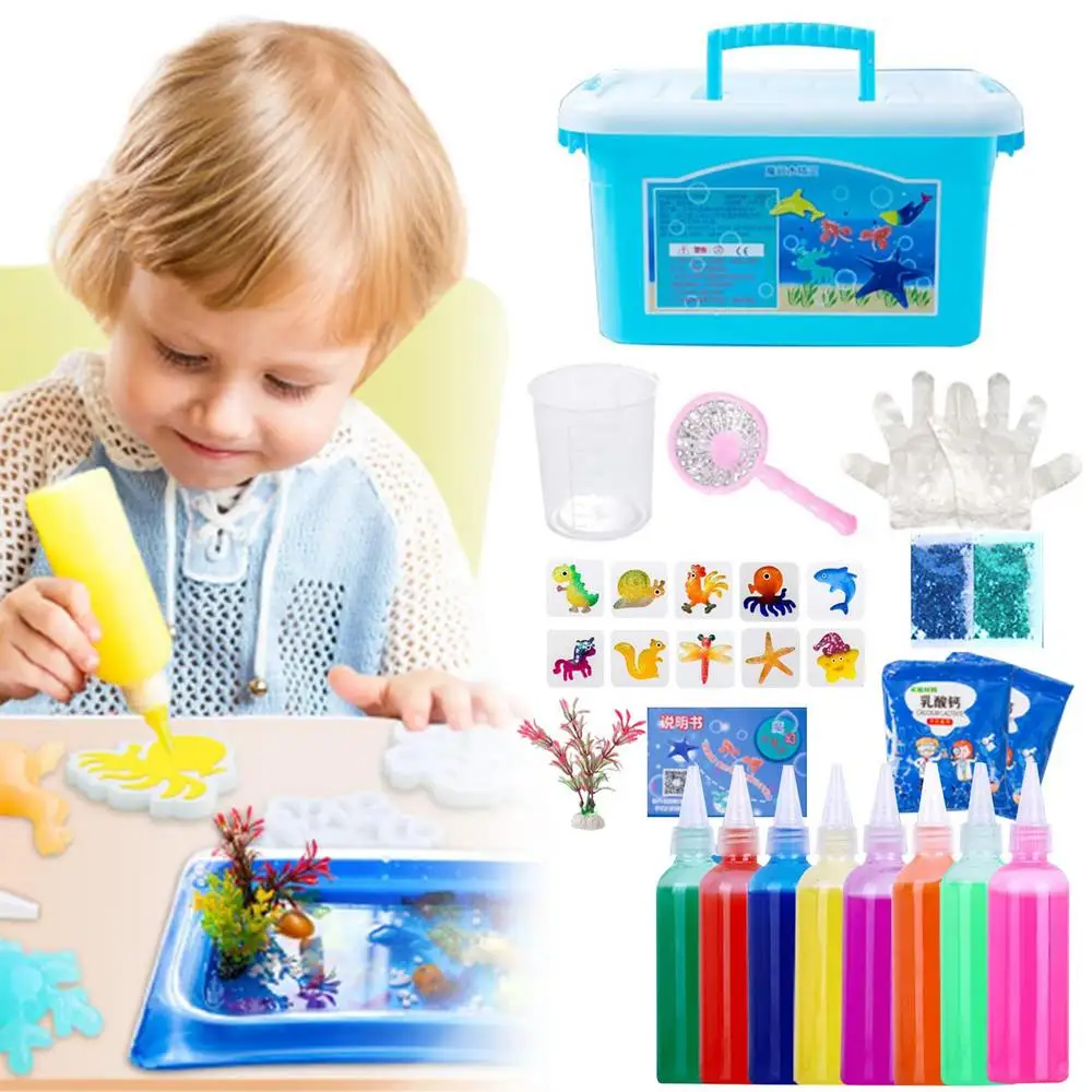 Magic Water Elf Creative Kids Handmade DIY Crafts Kit Montessori Toys Colorful Water Gels Educational Origami Magic Elves