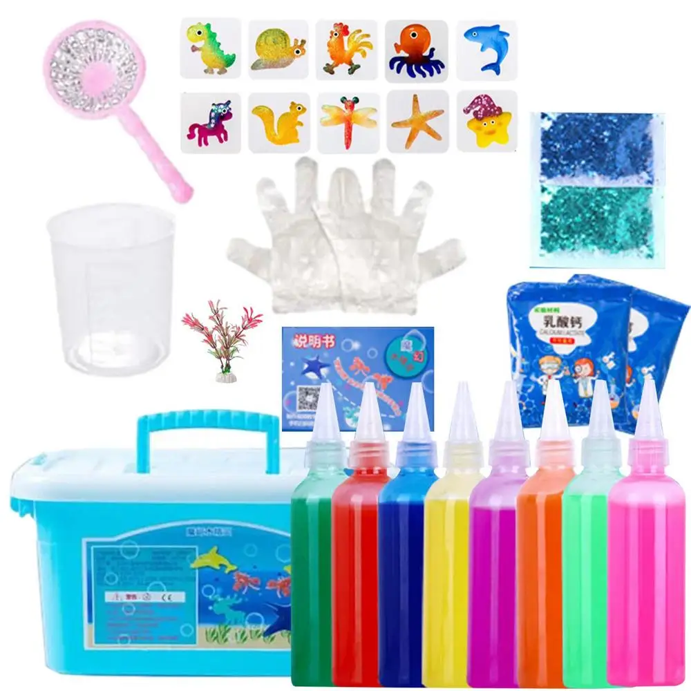 Magic Water Elf Creative Kids Handmade DIY Crafts Kit Montessori Toys Colorful Water Gels Educational Origami Magic Elves