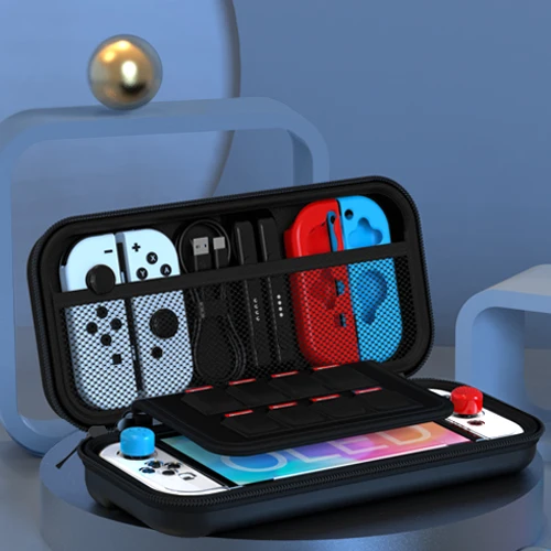 For Switch OLED Model Carrying Case 9 in 1 Accessories Kit for 2022 Nintendo Switch OLED Model  with Protective Case