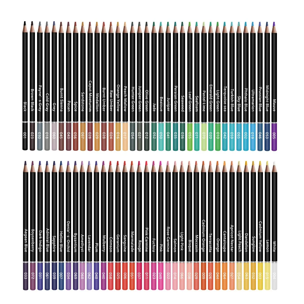 KALOUR 50/72/180/240/300 Pcs Oil Colored Pencils Set Professional Drawing Color Pencil For Artist Coloring Sketch Art Supplies