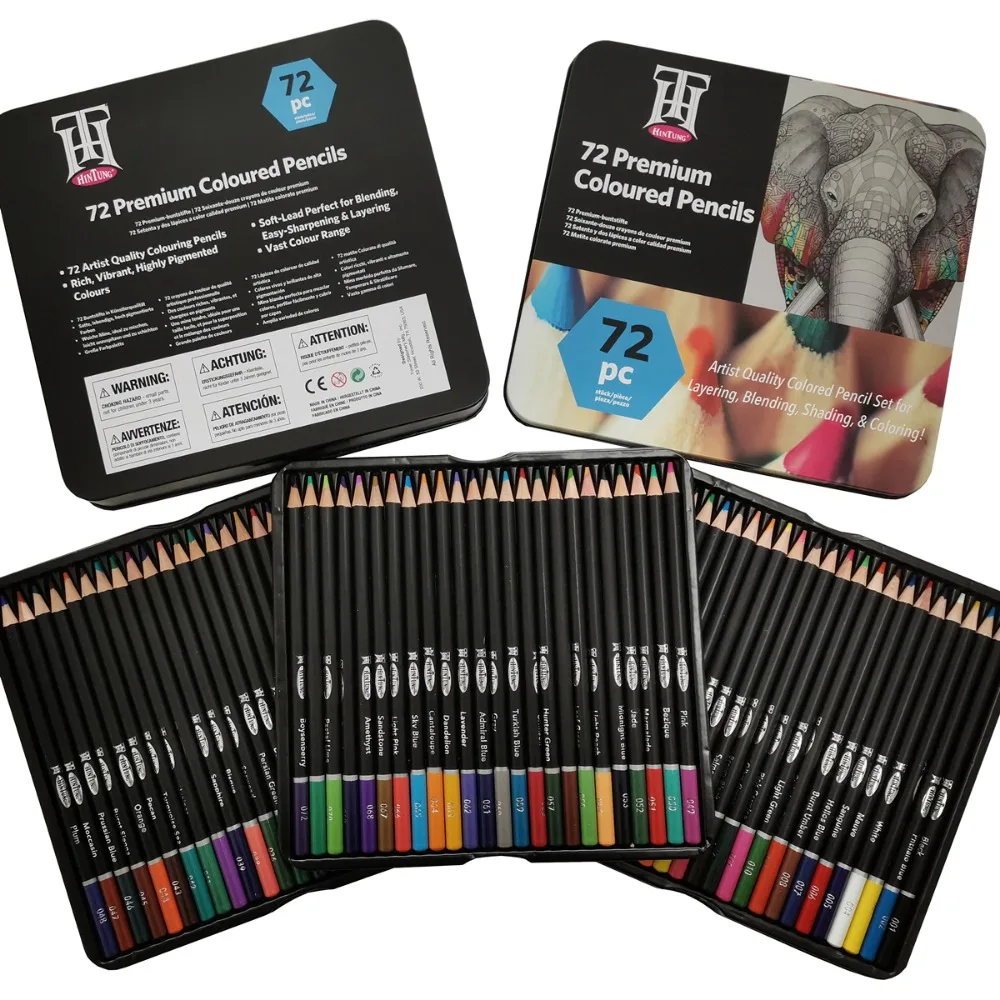 KALOUR 50/72/180/240/300 Pcs Oil Colored Pencils Set Professional Drawing Color Pencil For Artist Coloring Sketch Art Supplies