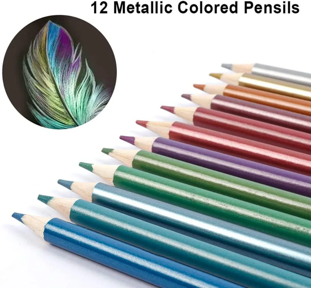 KALOUR 50/72/180/240/300 Pcs Oil Colored Pencils Set Professional Drawing Color Pencil For Artist Coloring Sketch Art Supplies