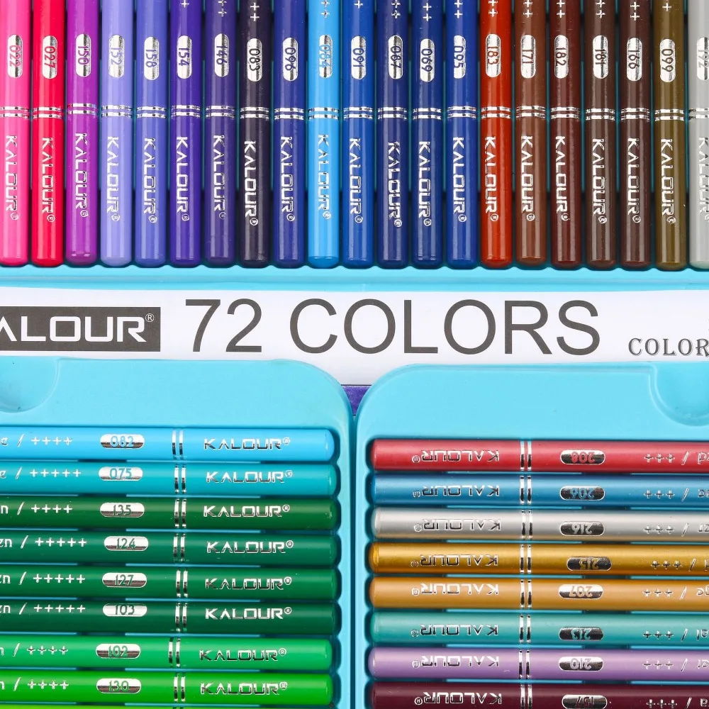 KALOUR 50/72/180/240/300 Pcs Oil Colored Pencils Set Professional Drawing Color Pencil For Artist Coloring Sketch Art Supplies