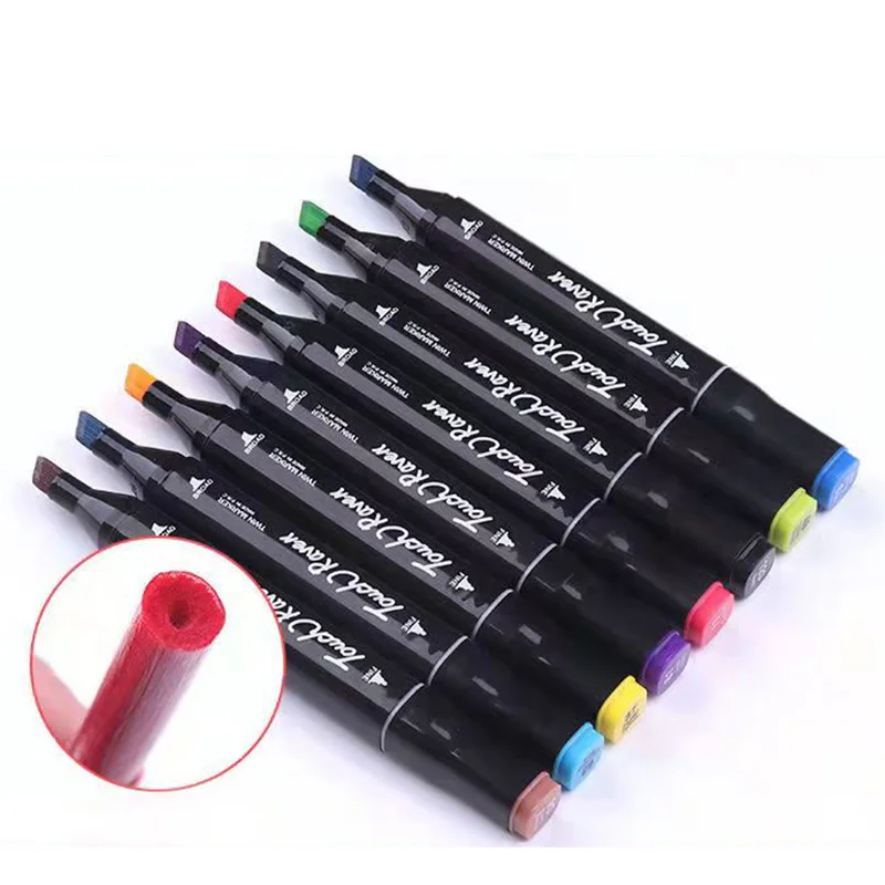 30/60/80/168 Colour Double Headed Oily Marker Set Sketch Drawing Graffiti Art Markers for Student School Supplies Stationery