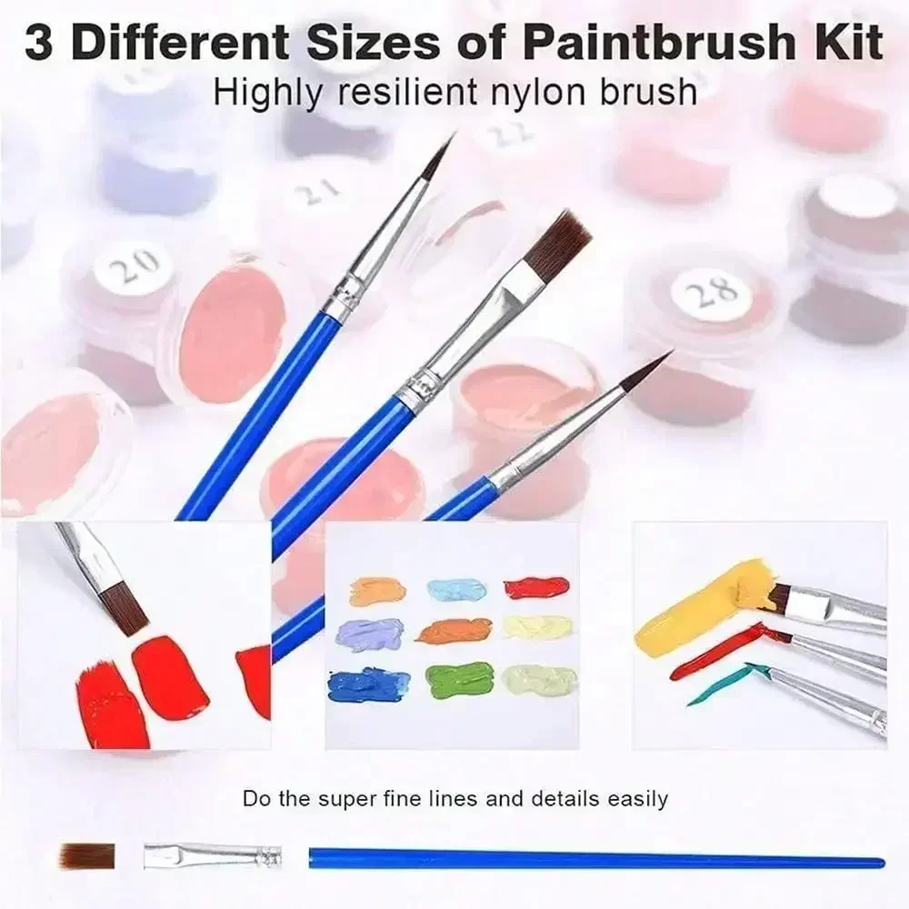 1pc Paint by Numbers Kit for Adults Beginner on Canvas, Painting Kits for Adults, DIY Hobbies for Women, Frameless