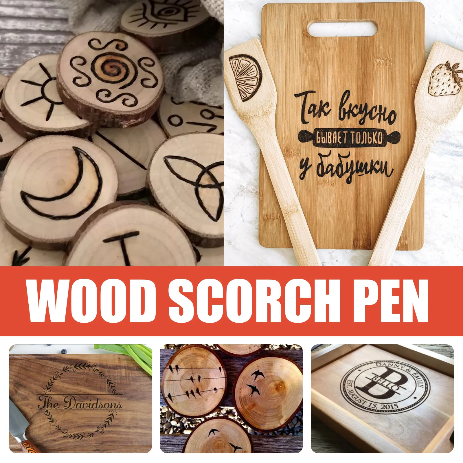 1PC Wood Burning Pen Non-Toxic Wood Scorch Chemical Woodburning Pen Tool Wood Burning Pen Marker for Arts and Crafts