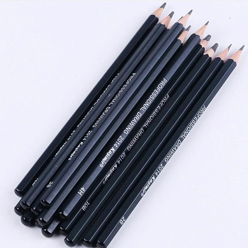 14Pcs/pack Drawing Pen Ultra Fine Line Marker Black Sketch Pen 6H 4H 2H HB B 2B 3B 4 B 5B 6B 7B 8B 10B 12B Art Marker Pencil