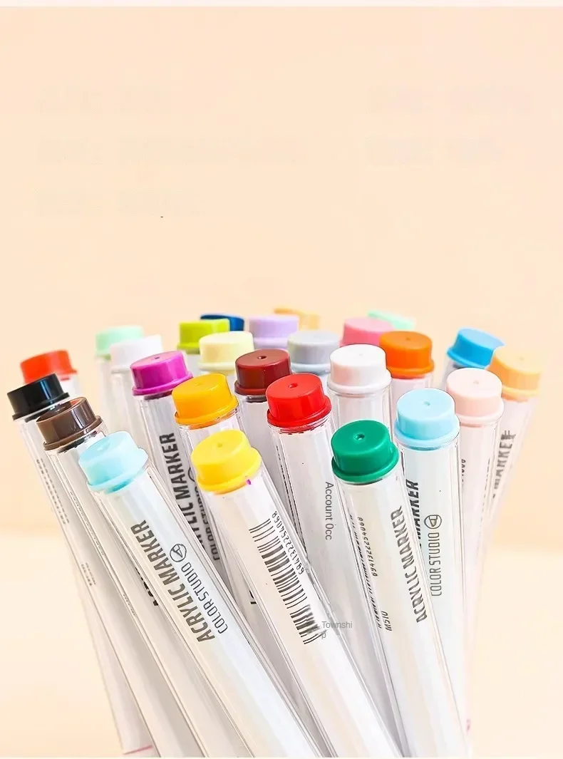 117/9 Colors Acrylic Paint Marker Professional Drawing Pens For Graffiti manga School Office Aesthetic Stationery Art Supplies