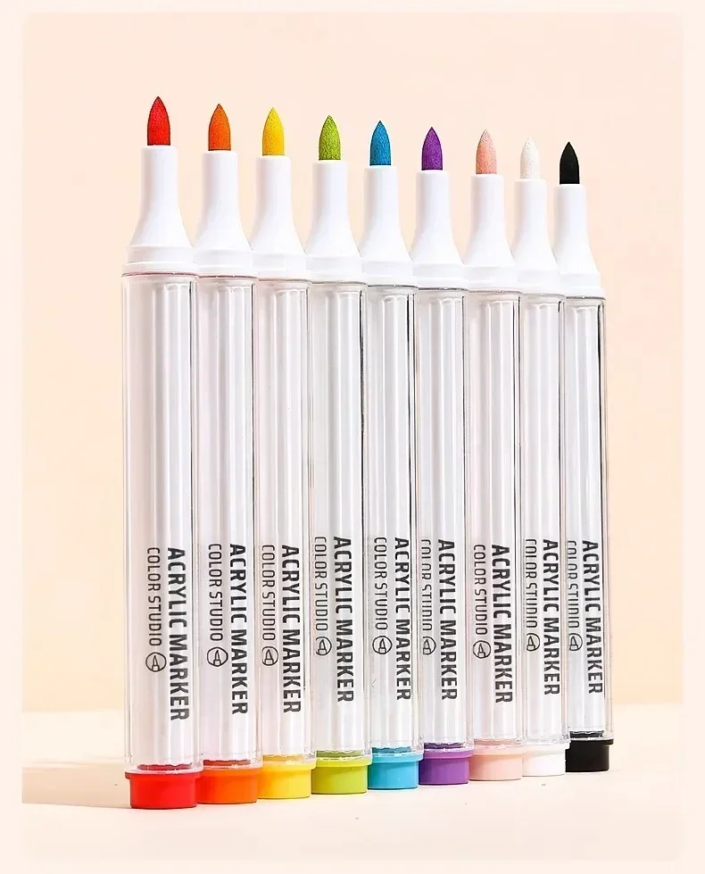 117/9 Colors Acrylic Paint Marker Professional Drawing Pens For Graffiti manga School Office Aesthetic Stationery Art Supplies