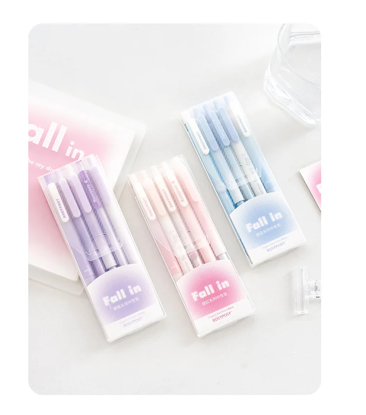 Mr. Paper Gradient Color Gel Pen Set INS Style Good-looking Pens for Writing Student Stationery Supplies Office Accessories