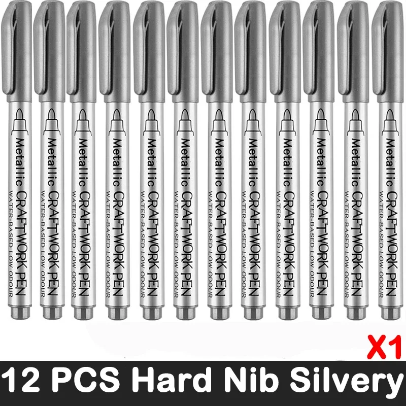 12 PCS Hard Silvery