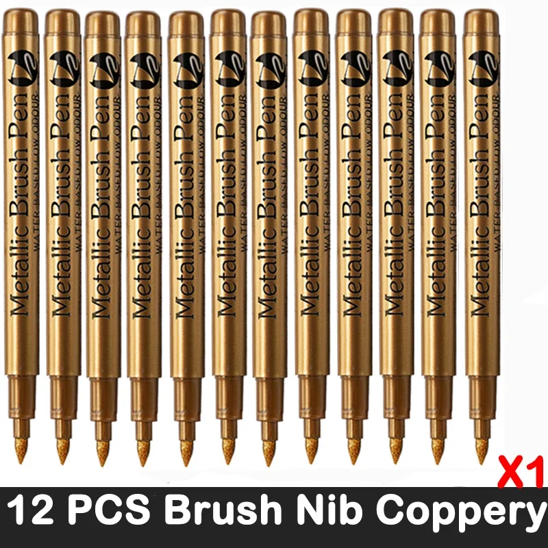 12 PCS Brush Coppery