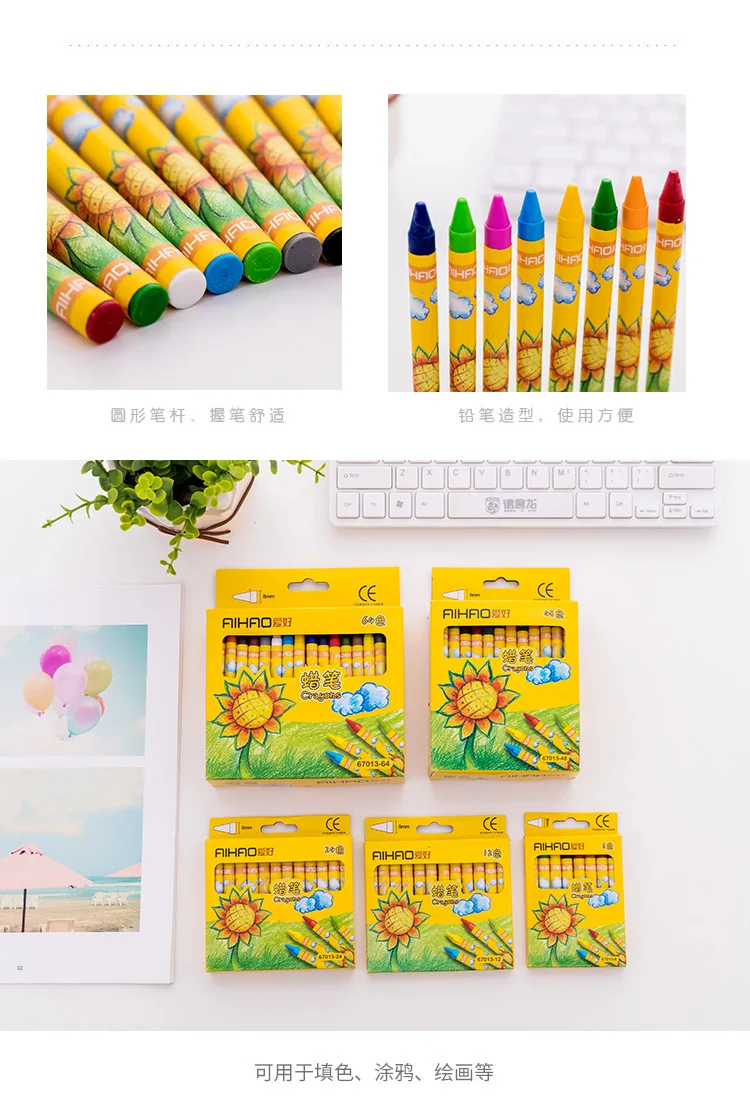 8/12/24PCS Graffiti Crayon Paint Coloring for Children Oil Pastel Color Markers School Supplies Infinite Colors Kawaii Art