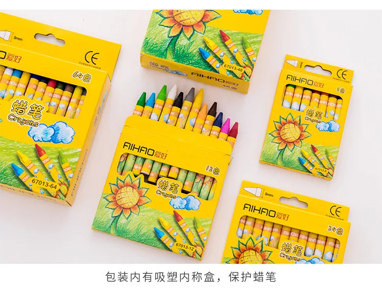 8/12/24PCS Graffiti Crayon Paint Coloring for Children Oil Pastel Color Markers School Supplies Infinite Colors Kawaii Art