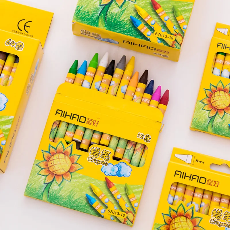 8/12/24PCS Graffiti Crayon Paint Coloring for Children Oil Pastel Color Markers School Supplies Infinite Colors Kawaii Art