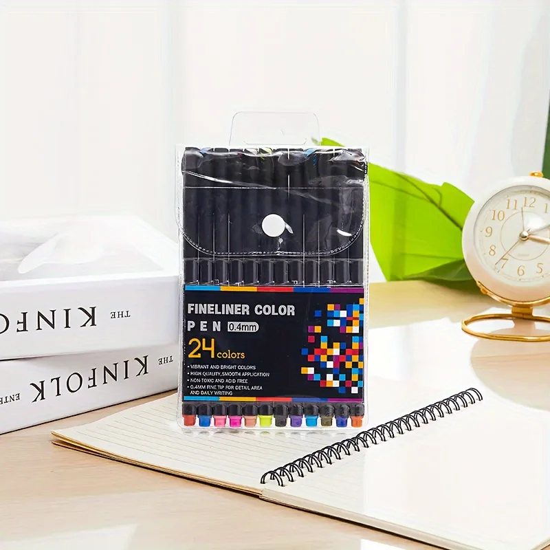 12/24/36/48 Art Colored Pens Fine Point Markers Fine Tip Drawing Pens Fineliner Pen for Journaling Writing Note Art Office