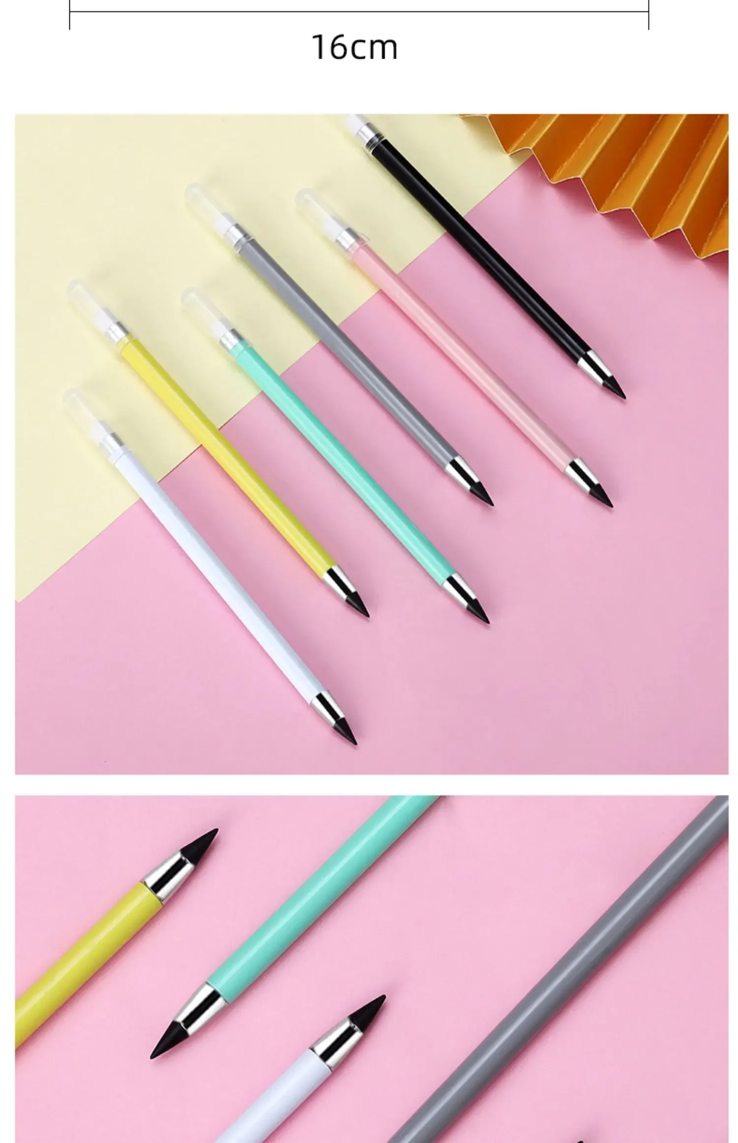 1/6 PCS Infinity Pencil with Eraser Kawaii Unlimited Writing Eternal Pencils and Gifts Art Office Supplies School Stationery