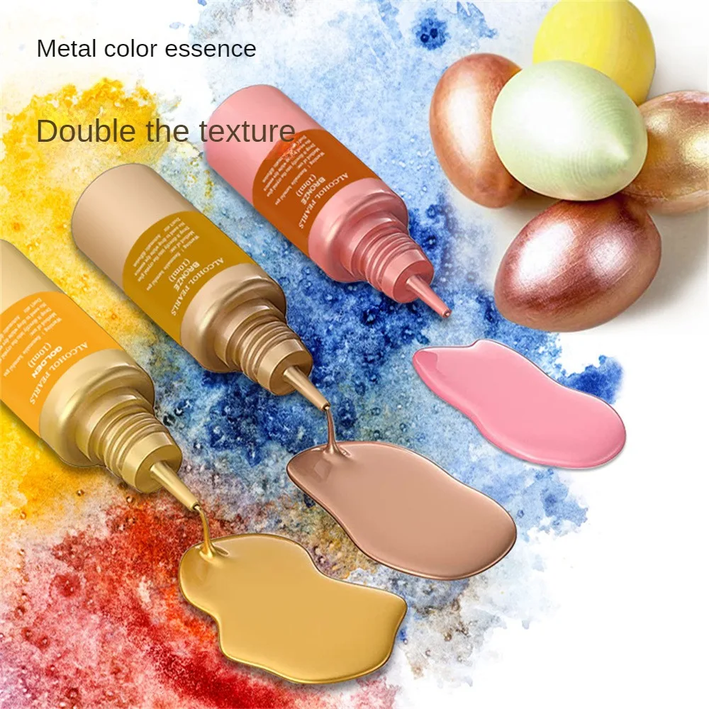 1/2PCS Colors Metallic Alcohol Ink Set Concentrated Extreme Shimmer Alcohol-Based Inks for Epoxy Resin Acrylic Pouring Paint